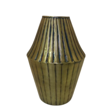 Vaso de Metal Dourado Envelhecido M